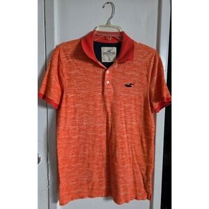 Hollister Men's Orange Polo Shirt